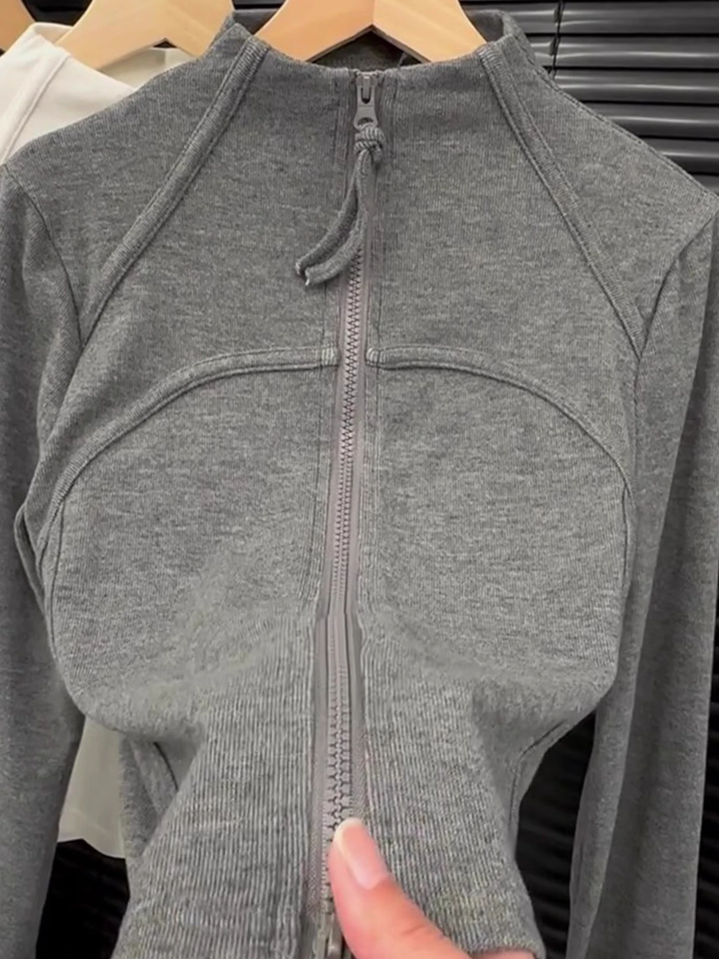 

Comfortable Knitted Open Cardigan Double Zipper Long Sve Commute Sle High End Lightweight Slimming Base irt for Women