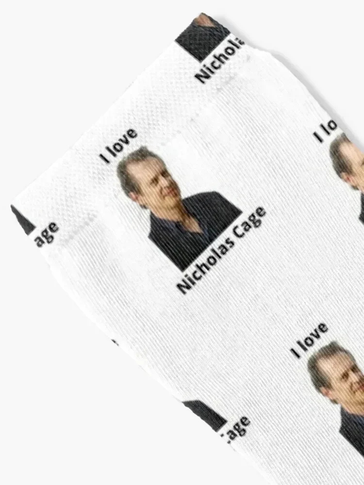 I love Nicholas Cage (Steve Buscemi) Socks aesthetic New year's men cotton high quality Designer Man Socks Women's