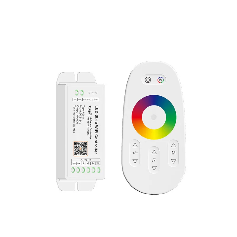 10 RGBWC RGB LED Pool Light Strip Wifi Music Controller with DC12-24V 15A Remote Yandex Google Assistant Amazon Alexa Alice Tuya