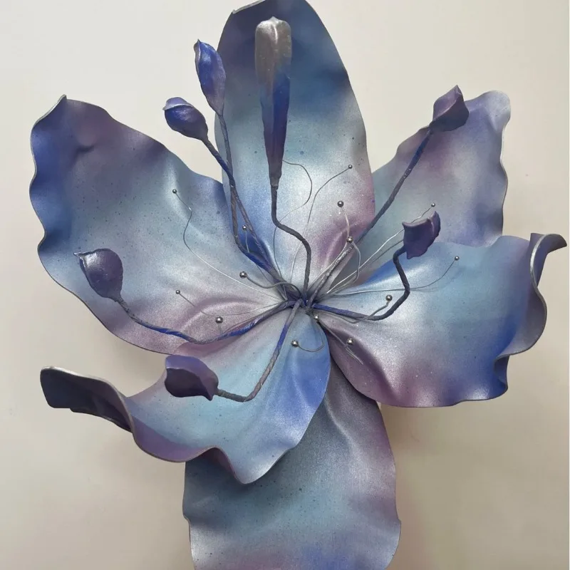 High-end custom lily handmade simulated flower scene arrangement