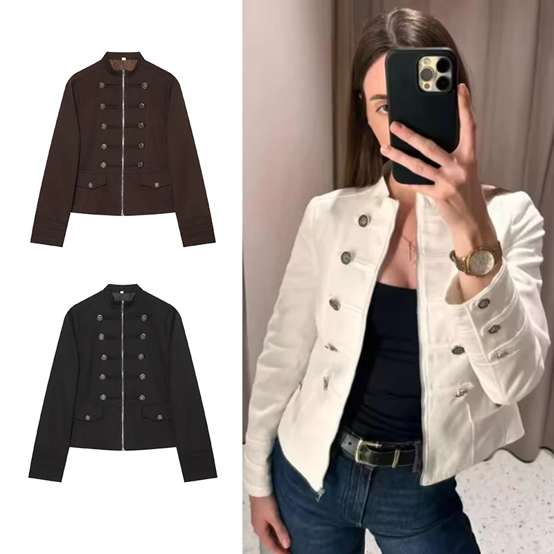Autumn New Women's Jackets 2026 Fashion Slim Elegant Warm Short Jackets Autumn Women's Chic Travel Joker Street Youth Coats