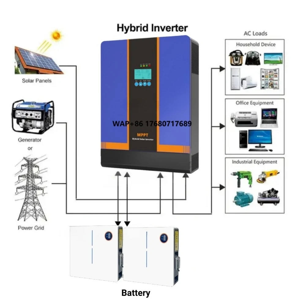 

High Frequency Inverter Off-grid Solar Inverter Low No-load Loss 5KW 6KW 8KW 11kw Pure Sine Wave Hybrid Inverter