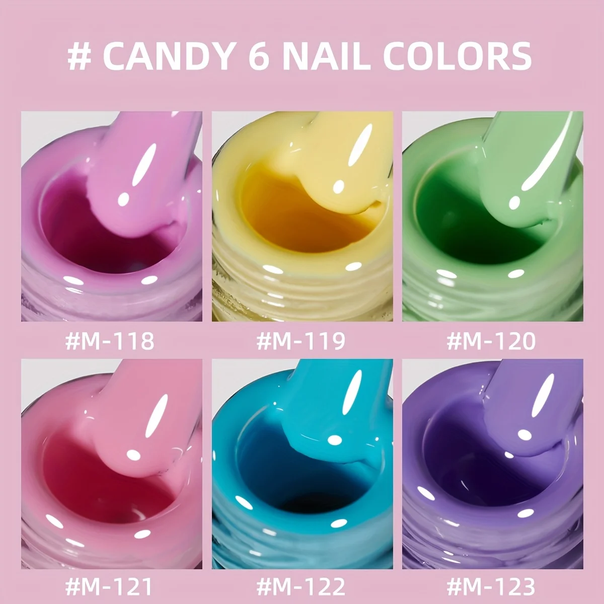 6 قطع من طلاء الجل الاحترافي النابض بالحياة بالأشعة فوق البنفسجية LED - نقع قبالة مانيكير فن الأظافر لتصاميم الأظافر المذهلة #6