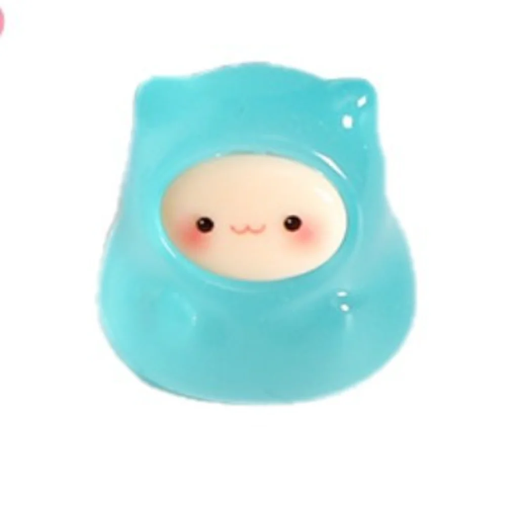 Resin Ornament Colorful Mini Elf Decoration Cute Ghost Figurine Handmade Night Light Ornament For Desktop Gift Office Decor