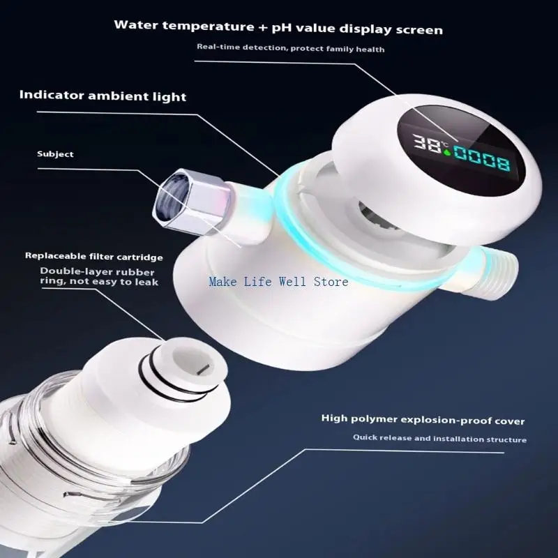  Heaters Compatible Water Purifiers Real Time Monitoring System Sediment Removal Permanent ABS Housing