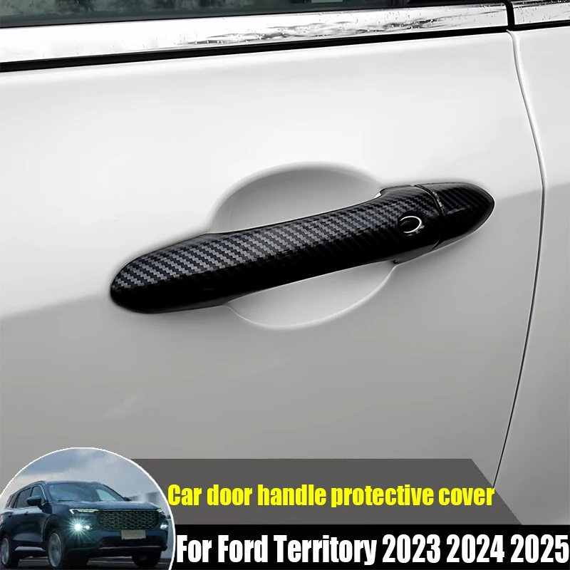 For Ford Territory 2023 2024 2025 4-door exterior handle protection cover car exterior decoration modification accessories ABS