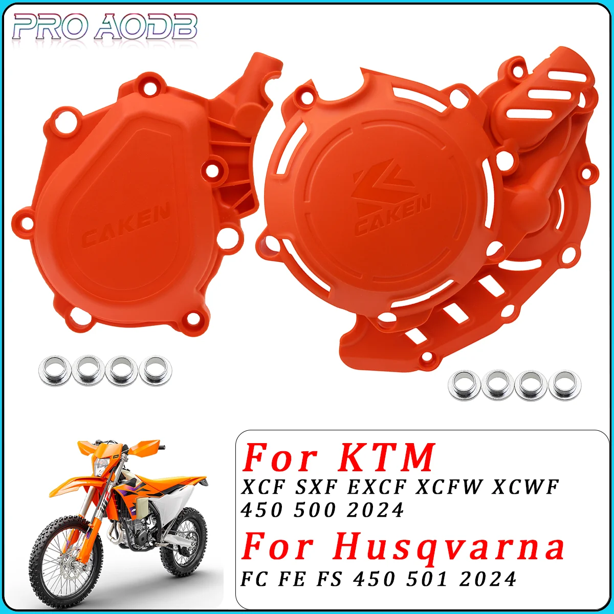 

2024 Engine Ignition Clutch Cover Protector Guard For KTM EXCF SXF XCFW XCF GAS GAS EC EX MC HUSQVARNA FC FE 450 500 Dirt Bike