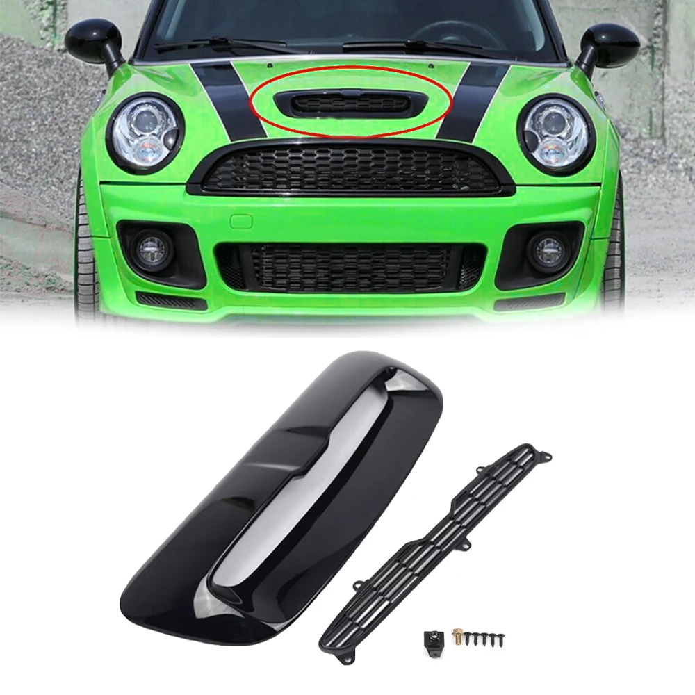 

Car Front Air Intake Vent Scoop for Mini Cooper S R55 R56 R57 R58 R59 2007-2013 Hood Scoop 51132756095 51132757694 51232752275