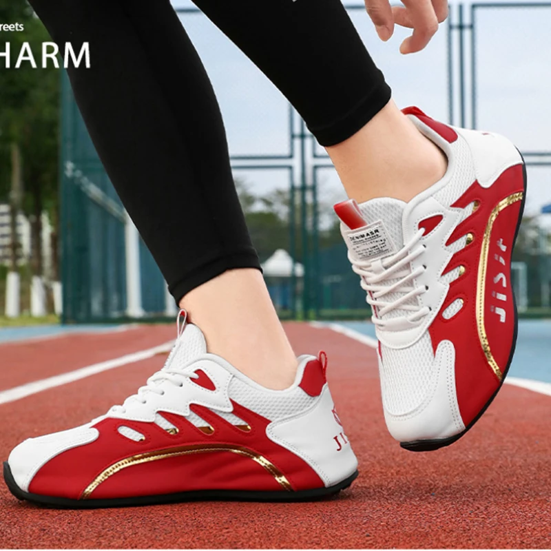 

Men'S Red And White Breathable Mesh Sneakers Fashion Casual Running Shoes Lightweight Non Slip Athletic Trainers For Daily Wear