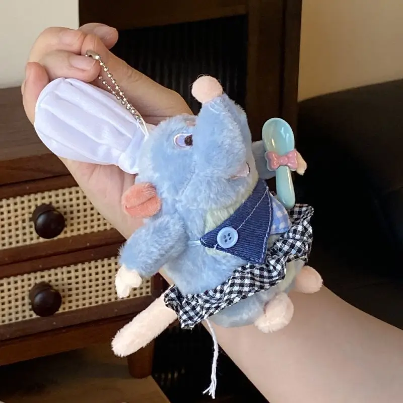 Disney Ratatouille Cowboy Remy Soft Plush Fill Doll Backpack In-Vehicle Hang Ornaments Keychain Decoration Friend Birthday Gift