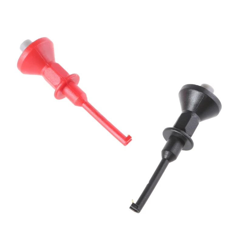 F92C اختبار خطاف الاختبار الإلكترونية مقطع لمقاطع 2 مم IC Grabber مع سلك مرن 2x