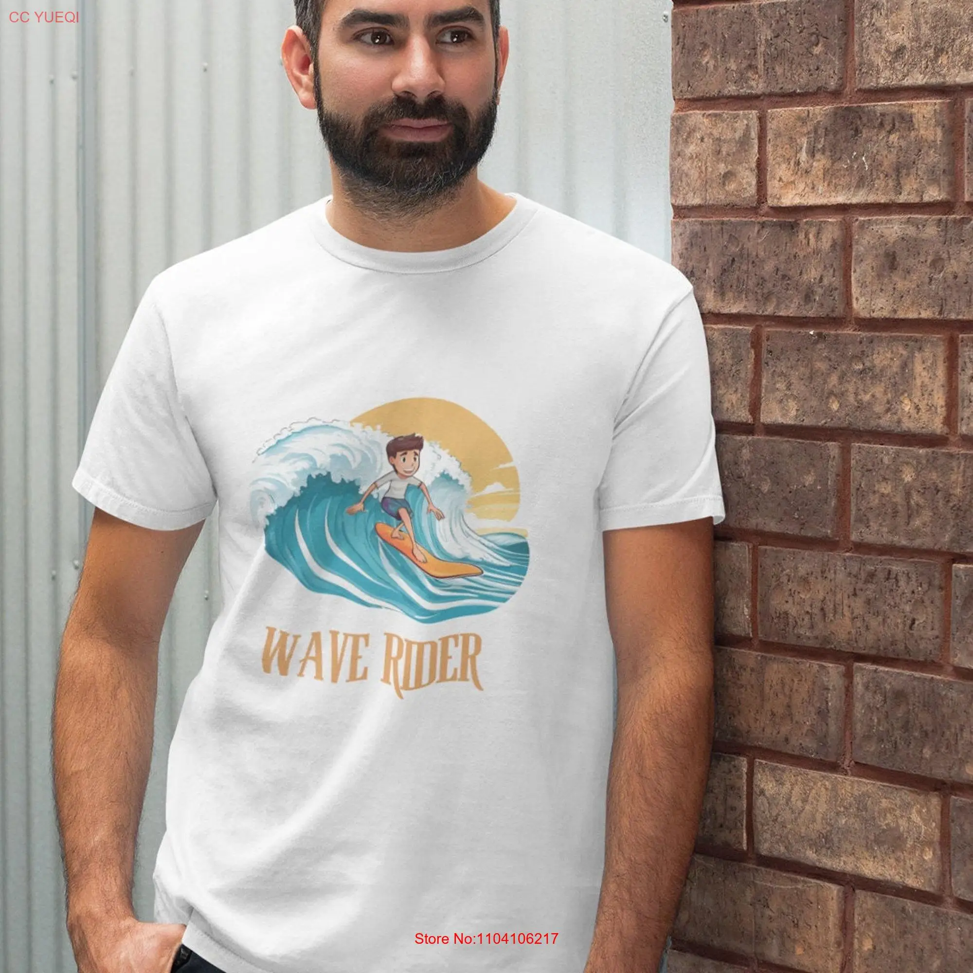 Wave Rider gift t shirt Surfing for teens or adults Surfboard tee Surfer him her everyday unisex long or short sleeves