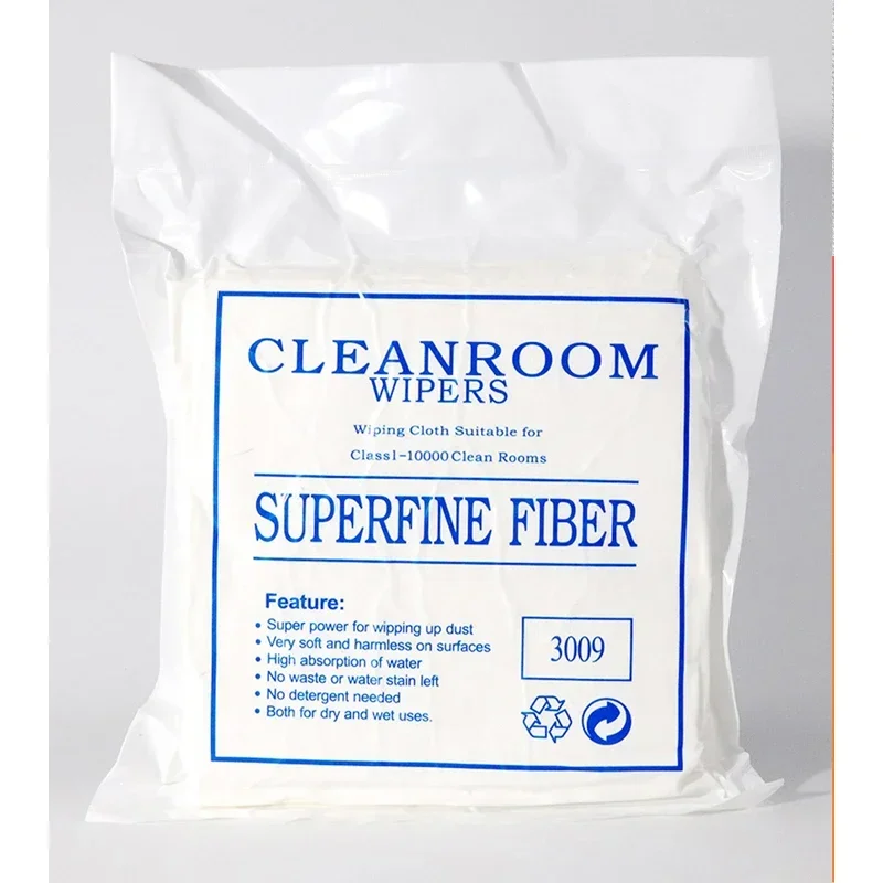 3009 Superfine Fiber Cleanroom Wipers 6×6 9×9 4×4 inch Non Dust Cloth dust-free woven fabrics for UV Printer Print head Cleaning