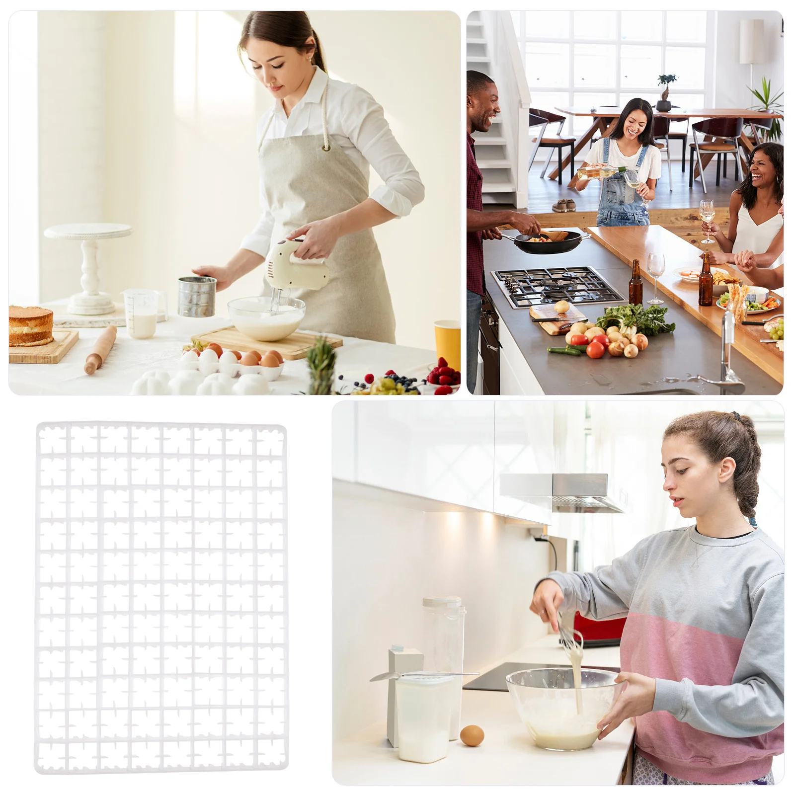 

1Pcs Egg Organizer Premium Quality Multi-Grid Storage Tray for Home Use Safe Egg Holder with 88 Grids Protective Design