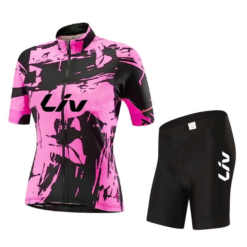 Liv Cycling Shorts Set 2024 New Women Cycling Jersey Bike Clothing Suit Liv Team Version Racing Suit Roupa Ciclismo Feminine