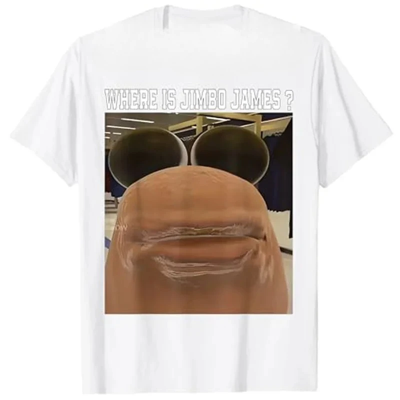 Where Is The Worm Marcus Jimbo James Meme T Shirt Humor Funny Y2k Design Graphic Short Sleeve Round Neck Saying T Shirt Tops Y2K