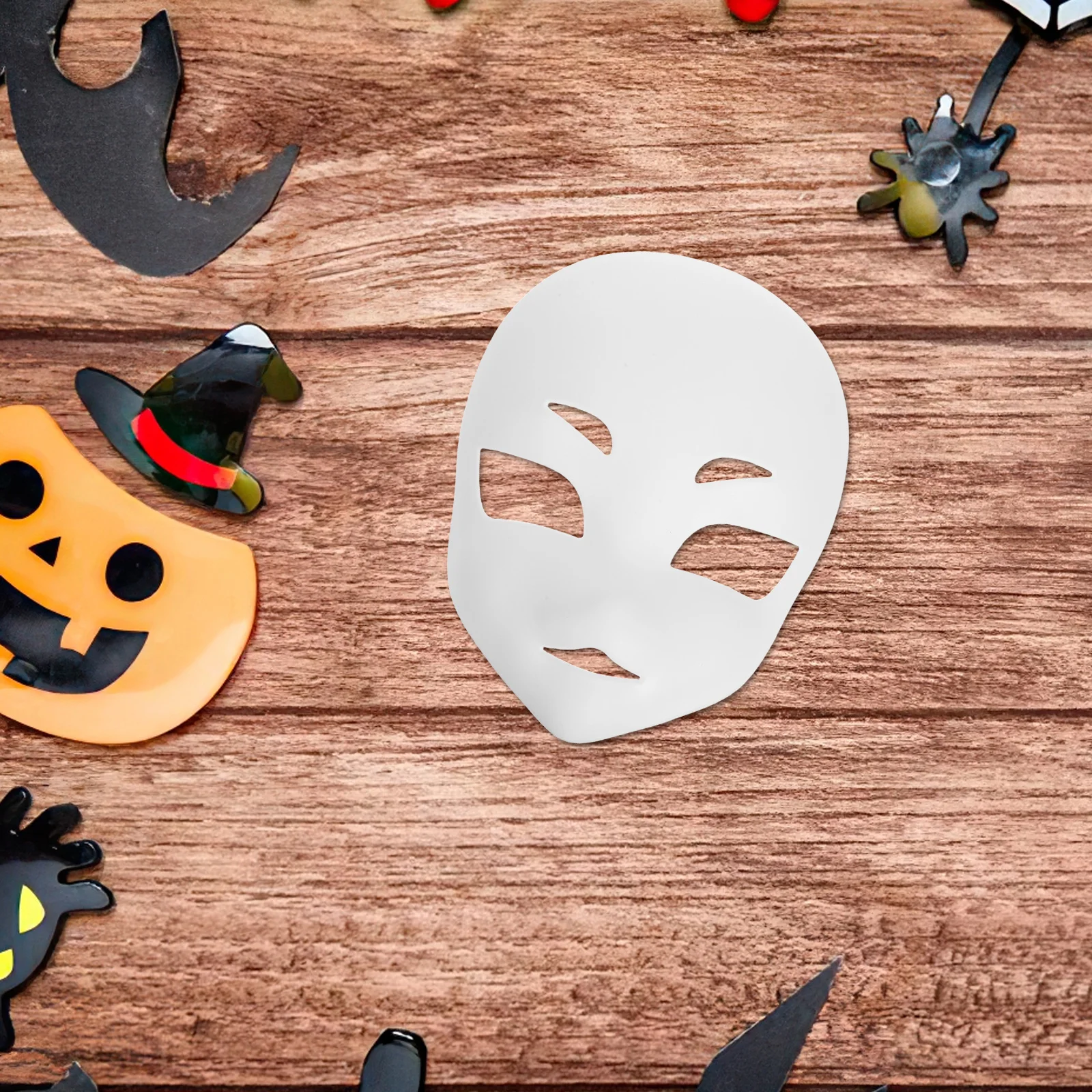 1 Uds. Máscara de traje de zorro en blanco sin pintar Animal Cosplay cubierta facial diseño de calavera ligero 3D Diy accesorio de disfraz de fiesta