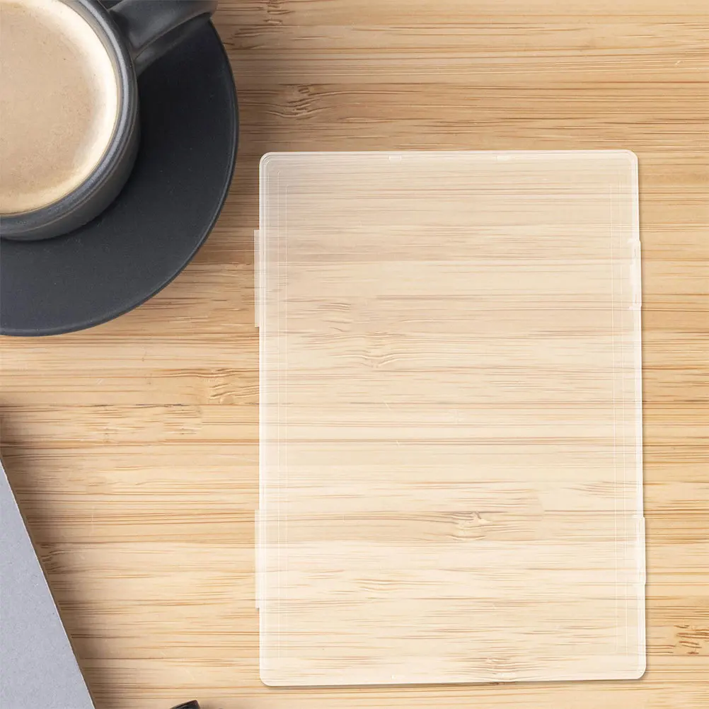 3Pcs Clear Birth Certificate Organizer Box PP Material Document Storage for Certificates Travel-Friendly File Box A5 Size