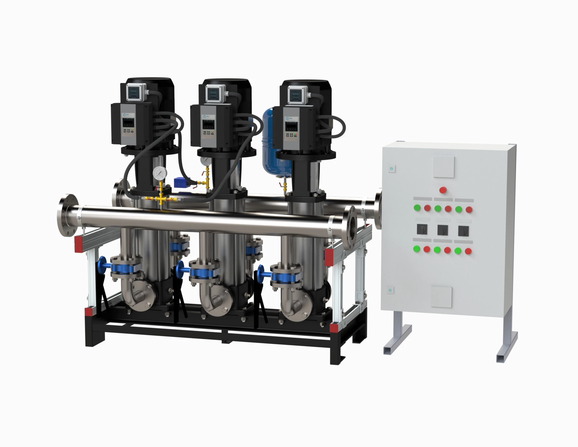 Panel controlador de bomba de agua TLF Motor Lw516 interruptor de cambio de CC con Panel de Control Hmi Plc eléctrico Aikon