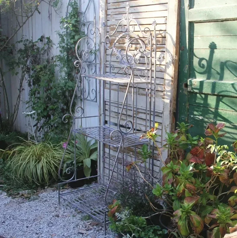 Garden Grocery Foldable Flower Rack Layer Rack Storage Shelf