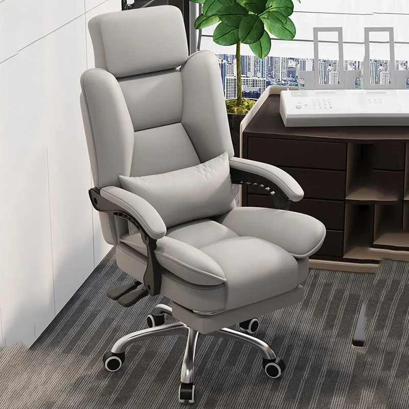 Swivel Desk Office Chair Ergonomic Modern Mobile Luxury Leather Gaming Chair Computer Comfortable Sillas De Oficina Furniture