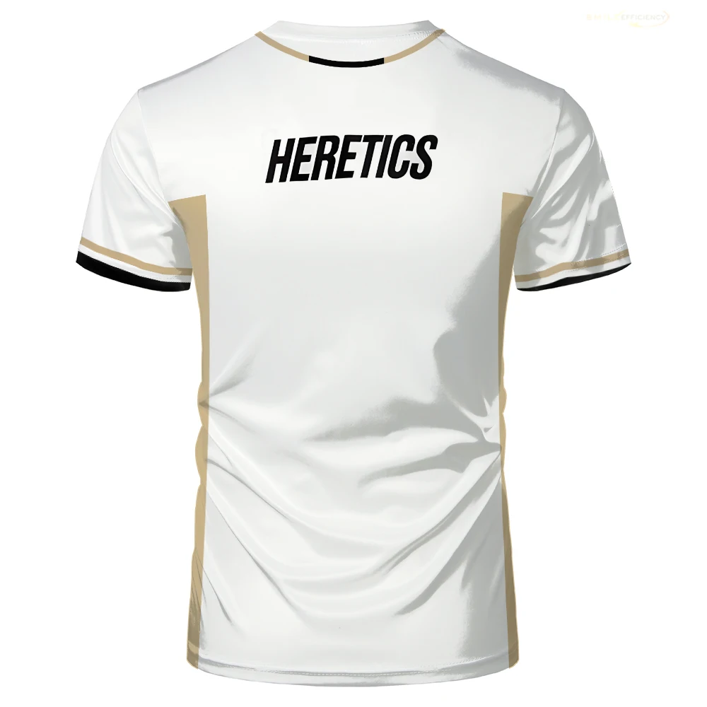 Cosplay Esports Team HERETICS T-shirt 2024 New Champions Uniform Jersey T Shirt VALORANT VCT Breathable Quick-Drying men Tees
