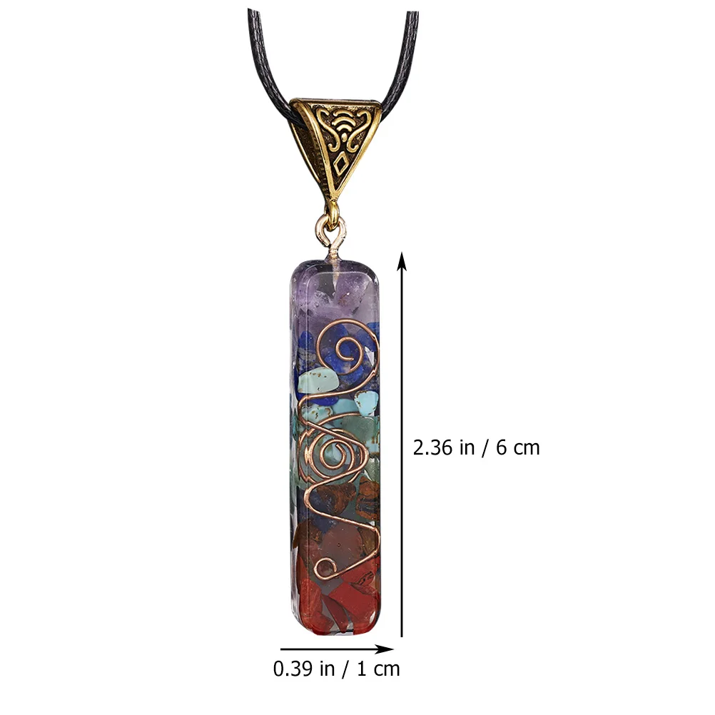 

Natural Loose Necklace Elegant Delicate Pendant Durable Energy Stone Jewelry Festival Gift Accessories For Women Men Teens