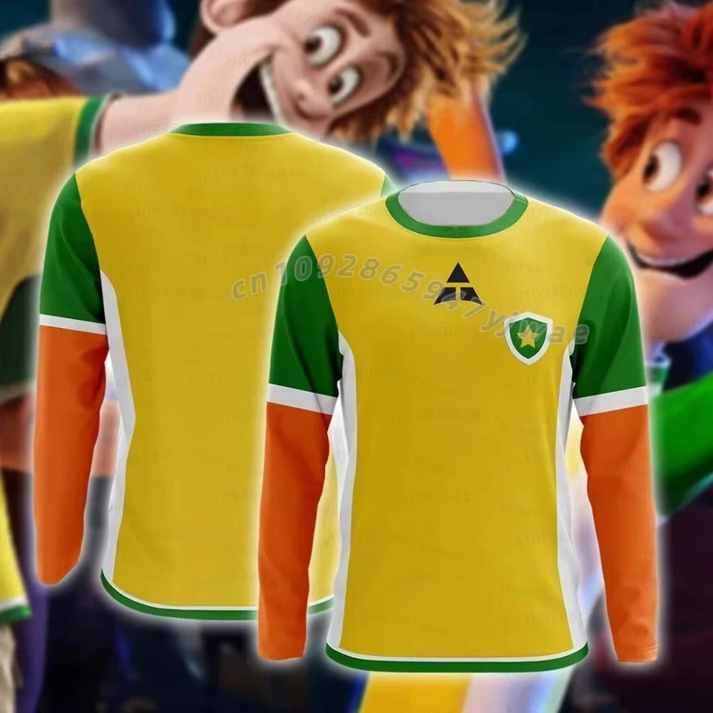 26 Winter Hotel Transylvania Dennis Jonathan Cosplay, T-Shirts mit langen Ärmeln für Erwachsene und Kinder, atmungsaktiv, schnelltrocknend, Damen- und Kinder-T-Shirts. – Detail 4