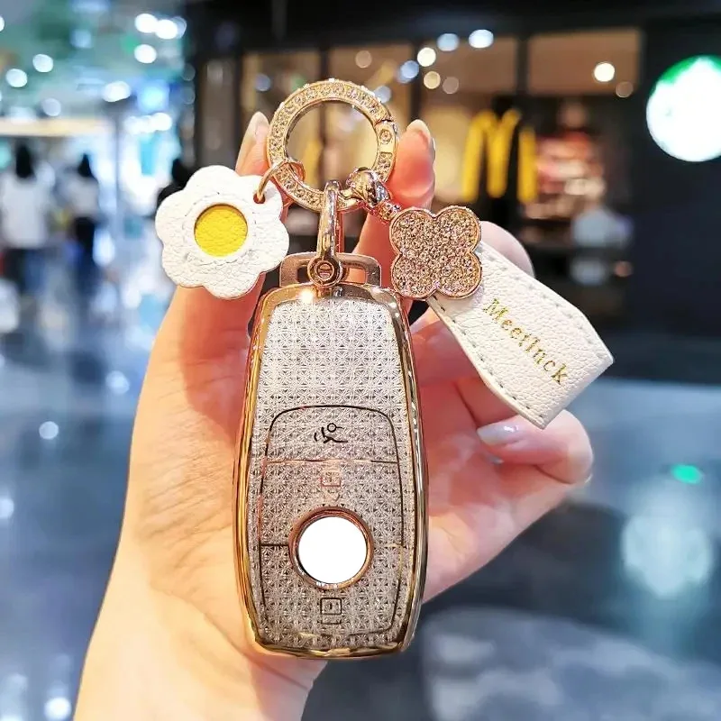 

Suitable for Car key case cover shell for Mercedes-Benz C260L A-Class C-Class E-Class S-Class A200L E300L GLC300 GLE/GLA