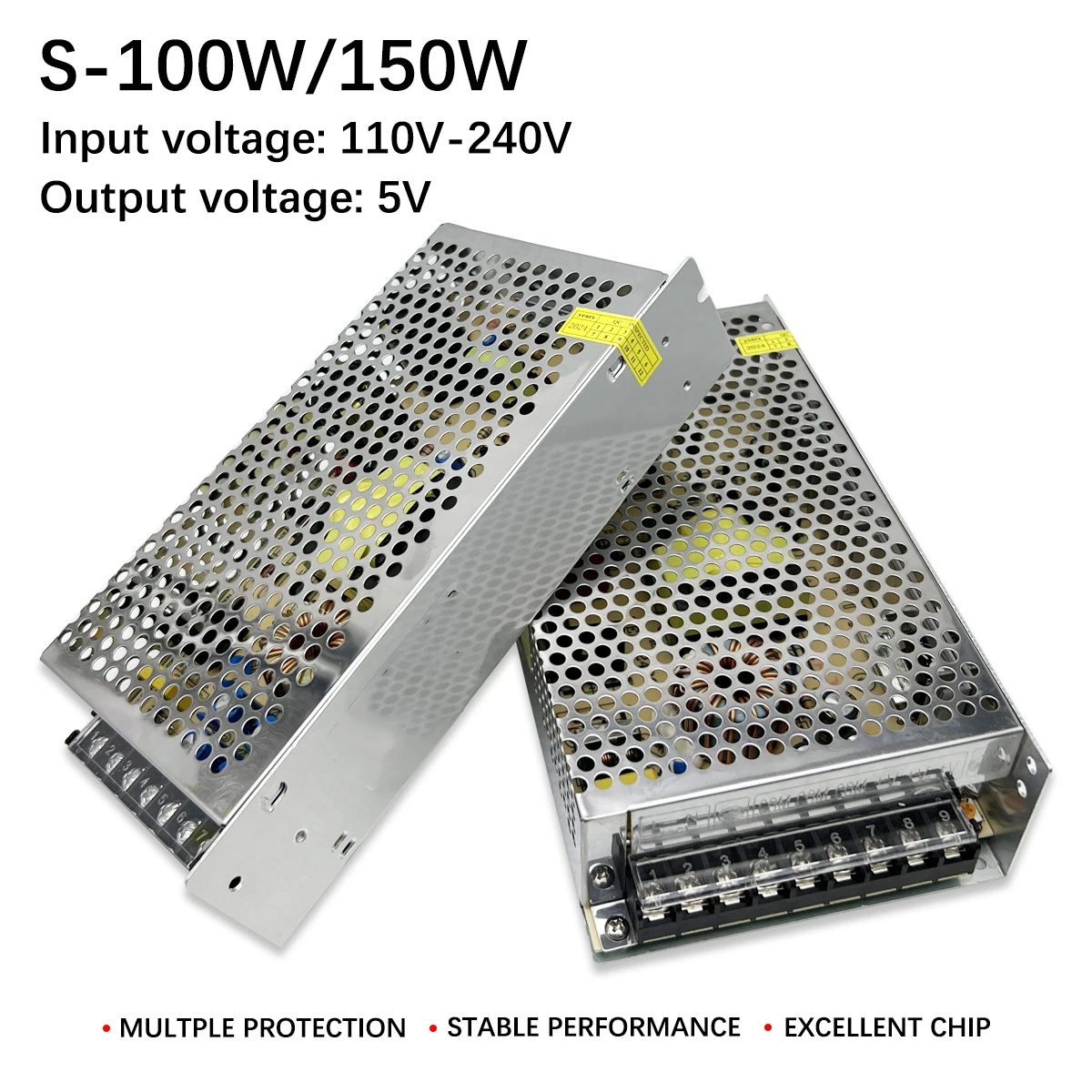 

Top Rated 5V Dual Output (20A 100W & 30A150W) Switching Power Supply for LED Display