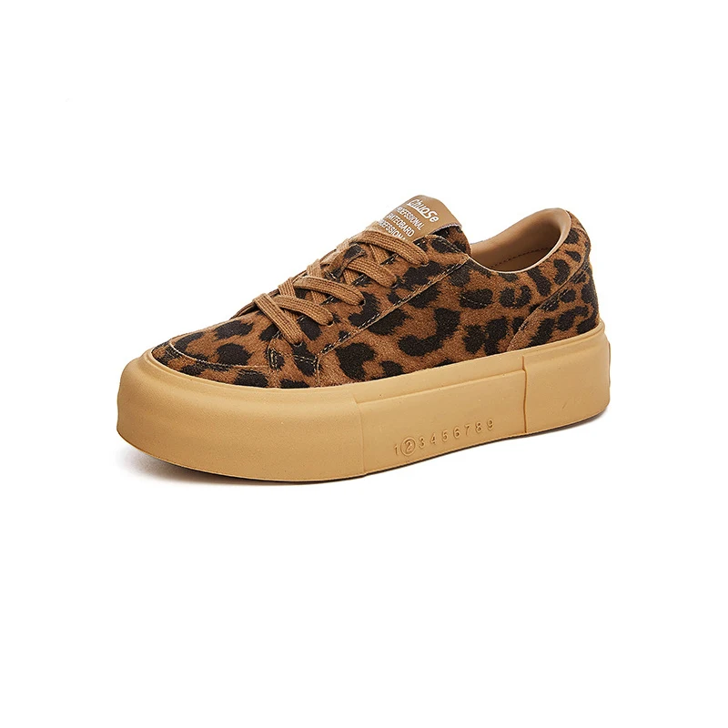 

Women Casual Sneakers 2025 Newest Thick Sole Shoes Fashion Retro Lace-Up Platform Trainers Comfortable Non-slip Shoes for Women