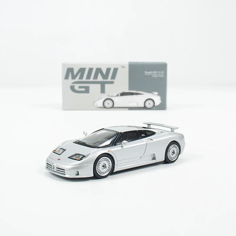 Minigt รถรุ่น1:64 EB110 GT Grigio chiaro อัลลอยหล่อตายกีฬารถ #704