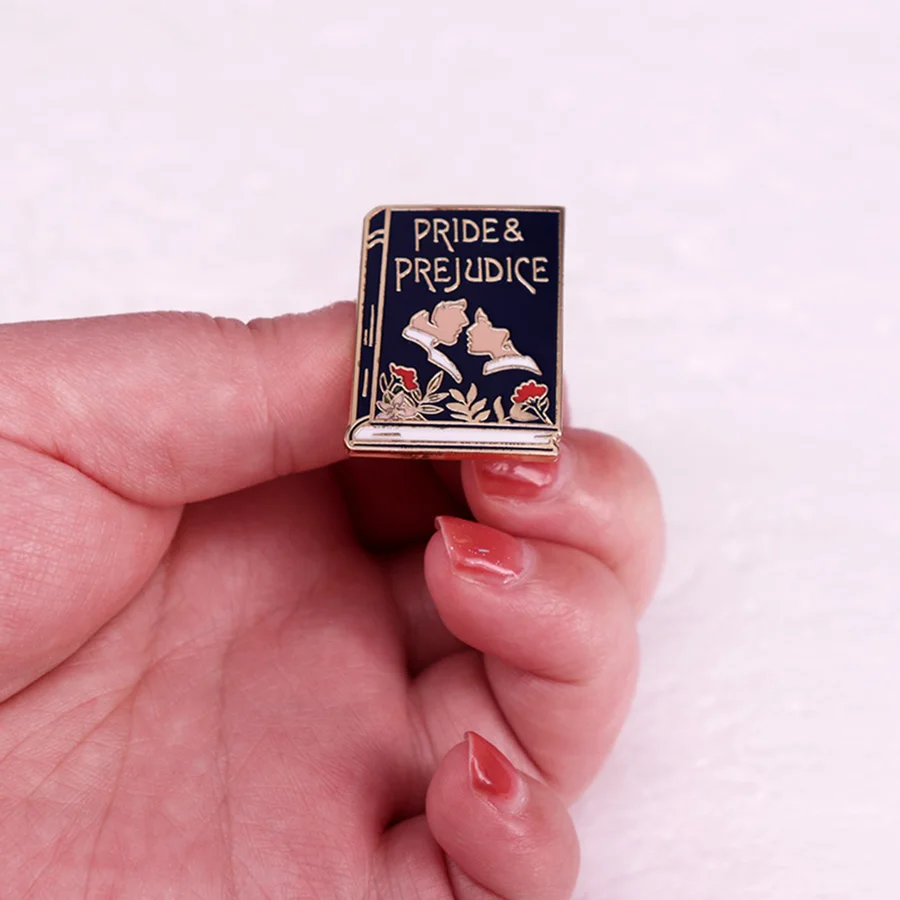 فخر التحامل كتاب شارة رومانسية الدراما فيلم رواية المينا دبوس بروش المجوهرات #4