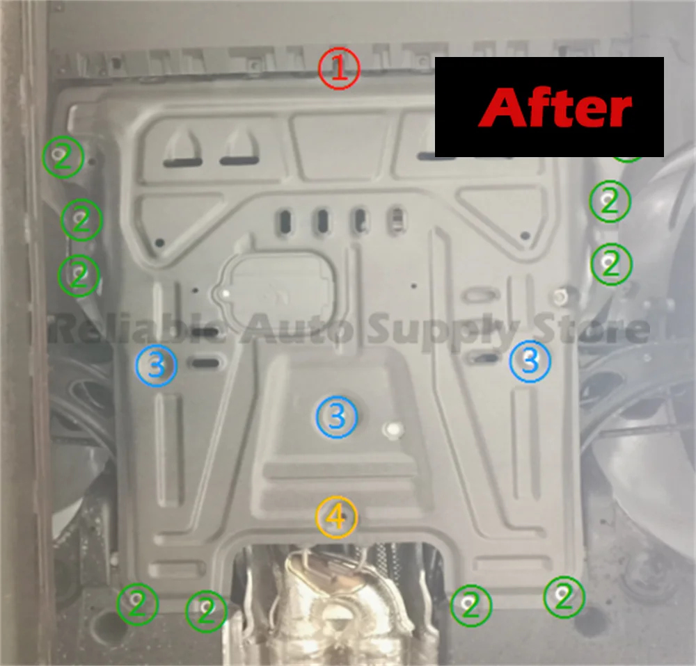 Piastra paramotore motore scanata 3D di alta qualità per Volkswagen Tavendor 2023, vestibilità OEM esatta, installazione diretta con bullone