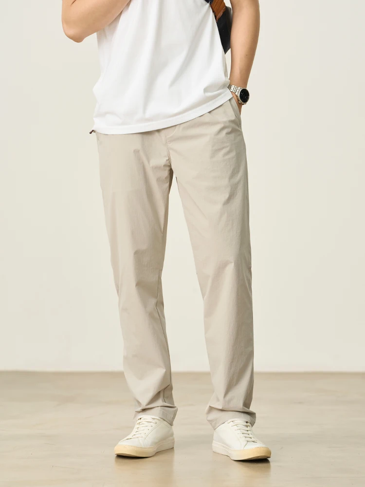 SIMWOOD 2025 Summer New Lightweight 150gsm Fabric Quick Dry Fabric Pants Men Plus Size Casual Trousers - Image 2