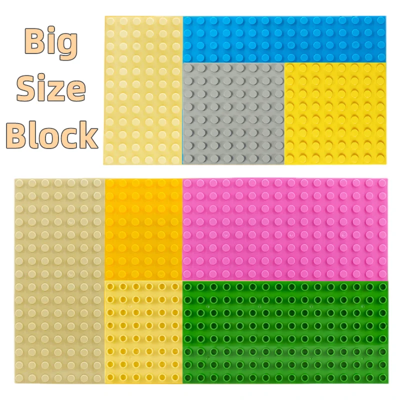 5 Styles Big Building Plastic BlocksPlates Base Figures Comptatible Large Bricks Foundation Baseplates Children Kids Toys Gifts