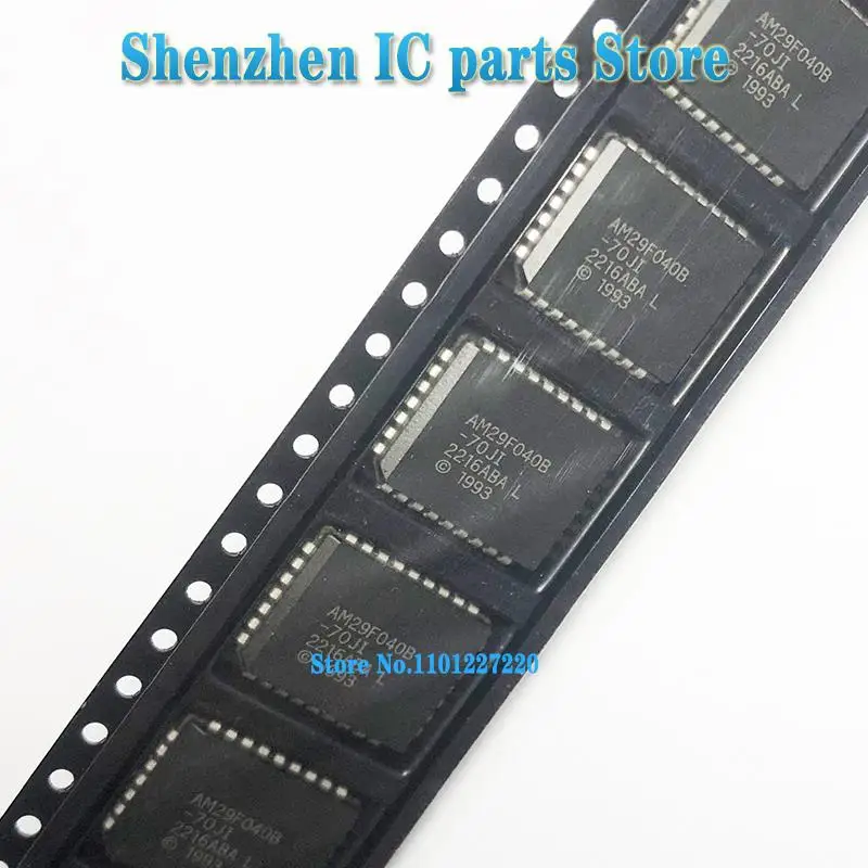 5pcs/lot AM29F040B AM29F040B-70JI AM29F040B-70 29F040 PLCC-32 In Stock