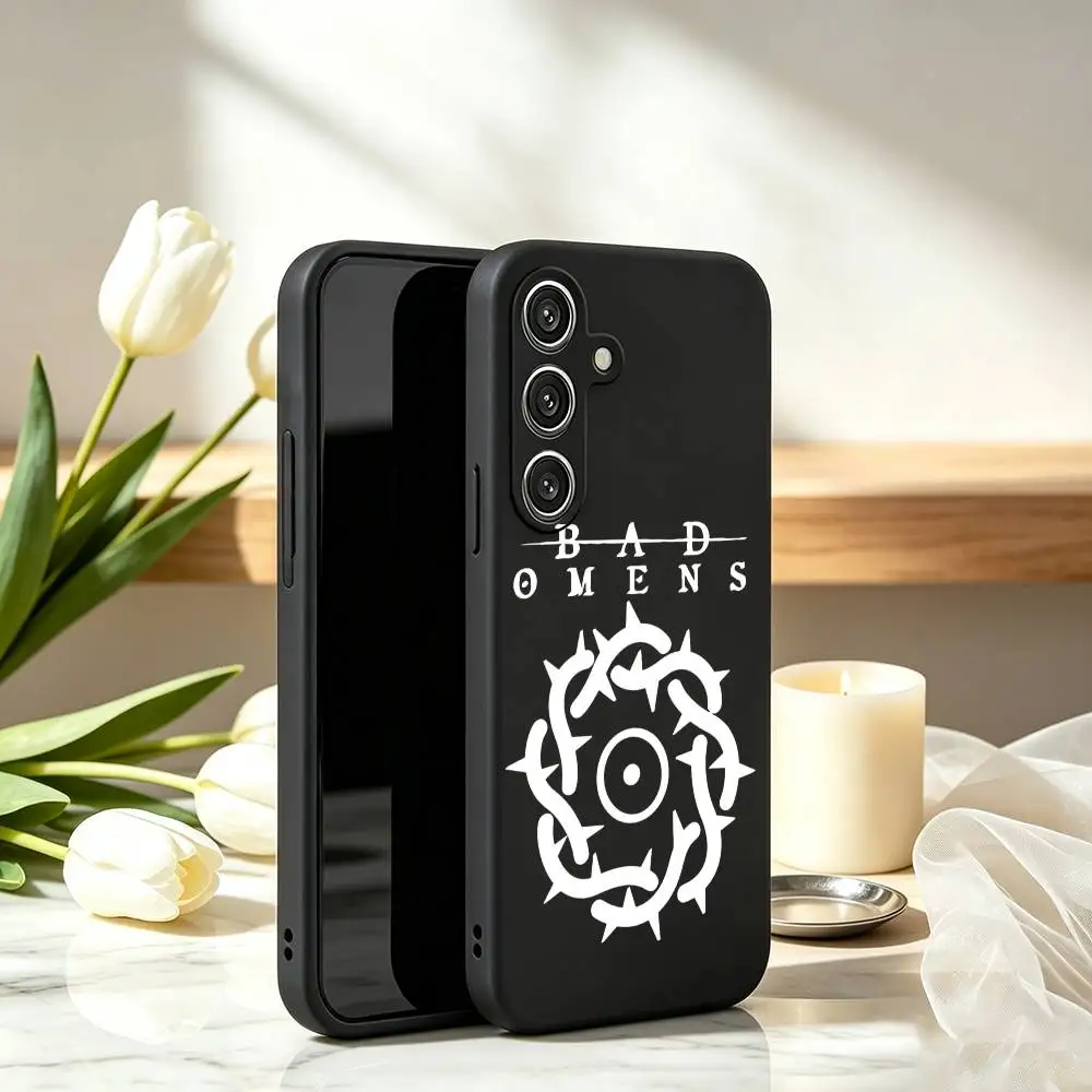Bad O-Omens Popular Band Phone Case Black Silicone Soft For Samsung Galaxy A73,A72,A71,A70,A53,A52,A51