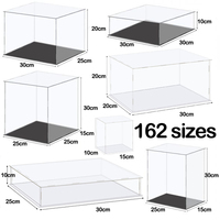 Assemble Acrylic Display Case Clear Display Box For Collection Figures Dustproof Storage Box Organizer For Car,Toy,Doll Cabinets