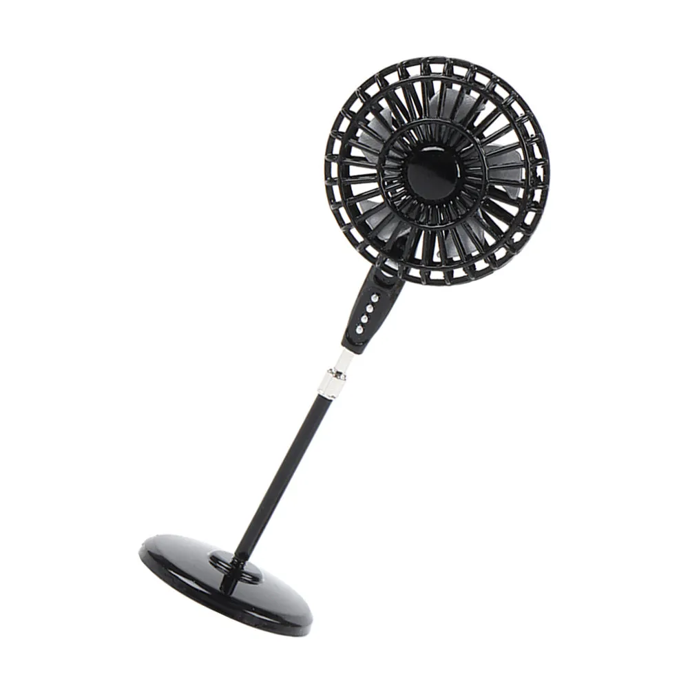 

Alloy Miniature Floor Fan for Dollhouse Decor Small Lightweight Simulated Fan with Smooth Edges Perfect Mini House Kitchen
