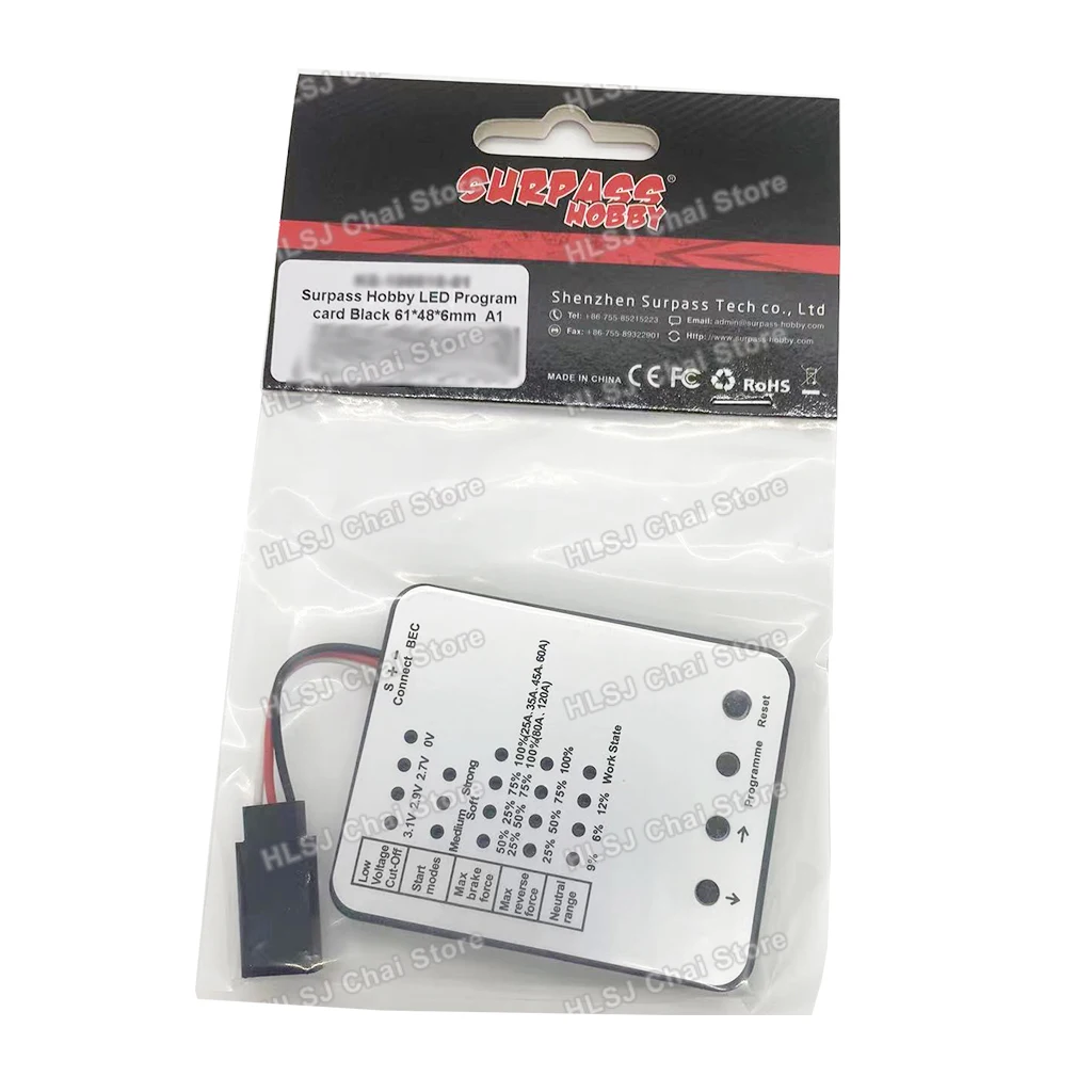 SURPASS HOBBY tarjeta de programación LED para coche RC, controlador de velocidad electrónico ESC sin escobillas, 25A/35A/45A/60A/80A/120A/150A