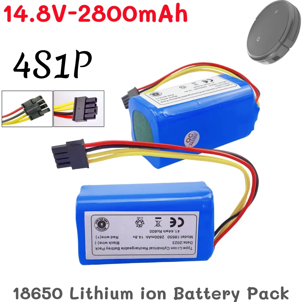 

Литий-ионный аккумулятор 14,8 В, 2800 мАч для RX9 360 S5 S7pro T90 Cecotec Conga 1290 1390 1490 1590 880L, пылесос Sweepe