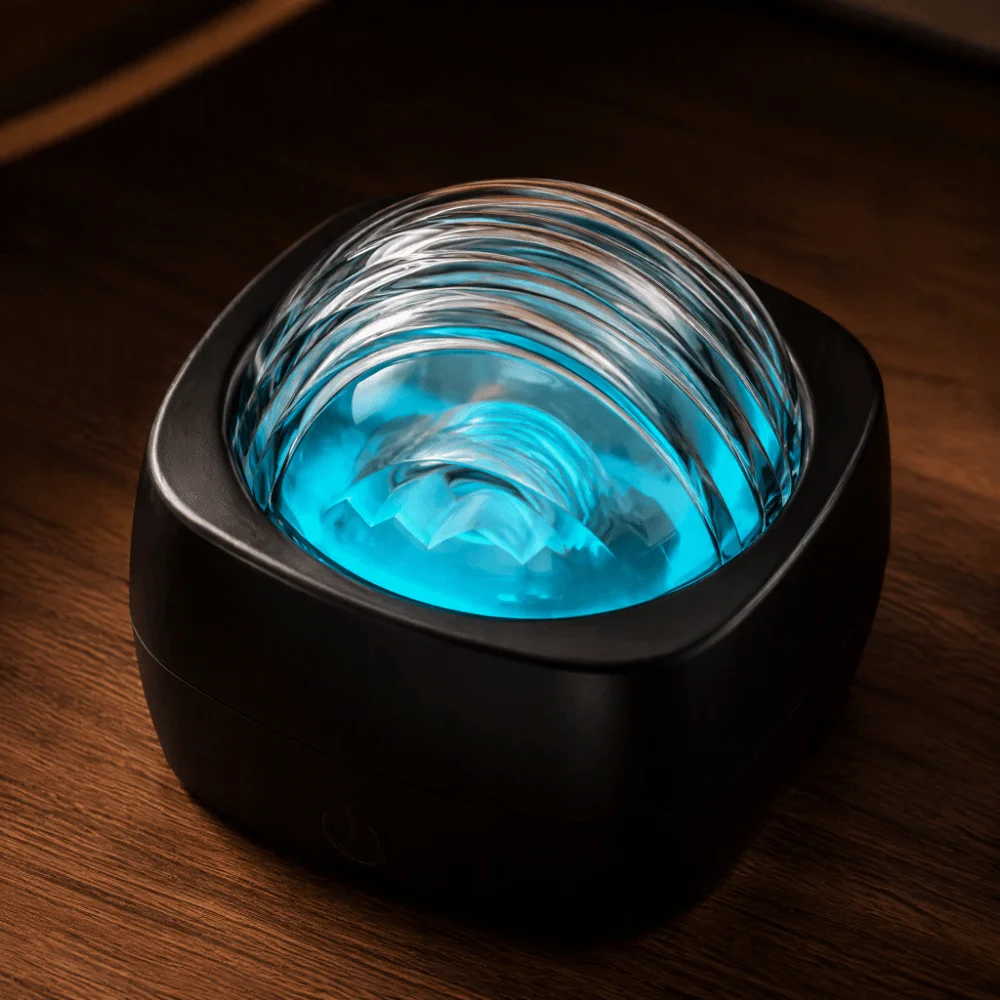 LED Light Starlight Projector USB Powered Colorful Light Starry Sky Projector Glowing Lamp Water Ripple Effect Aurora Lamp