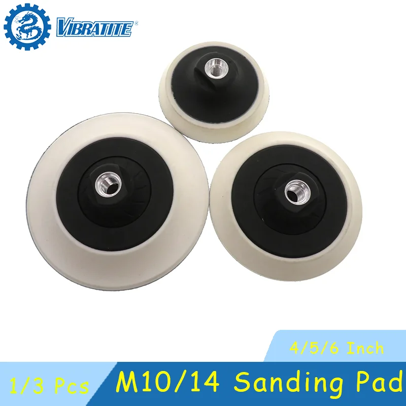 1/3 Pcs Hook & Loop Backing Plate Self-adhesive Buffing Pads Abrasive for Orbital Car Polisher