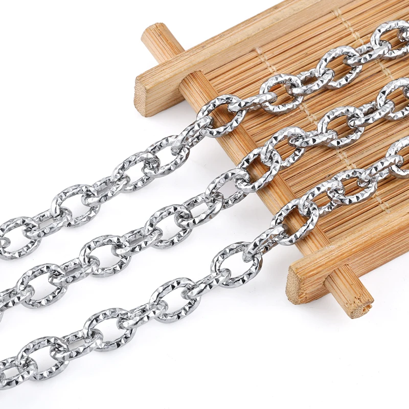 

1 Meter Stainless Steel Hip Hop Punk Link O Ring Chains DIY Jewelry Materials Handmade Necklace Bracelet Crafting Supplies