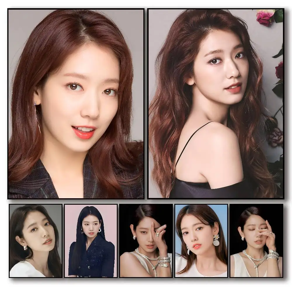 Korean Stars Park Shin-hye Poster Self-adhesive Art Room Entrance Restaurant Wall Decor Art Painting