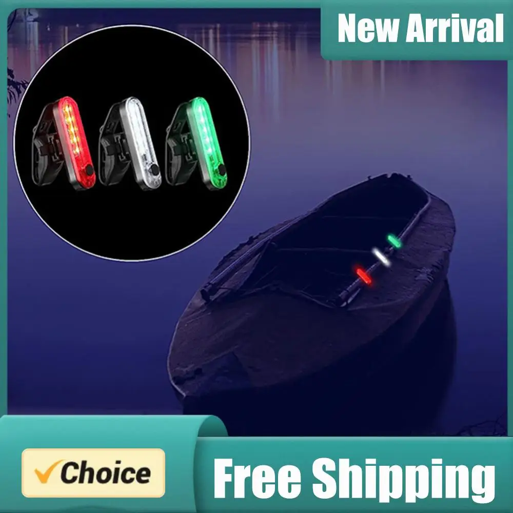 

LED Boat Navigation Light 4 Modes Marine Yacht Warning Light USB Charging Boat Stern Lights for Night Kayaking Boating