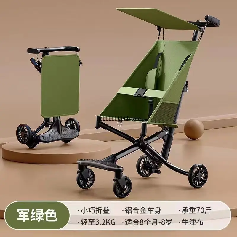 

Stroller Stroller Ultra Light Pocket Cart Baby Walking Artifact Foldable Foldable One Click Baby Baby Travel Easy