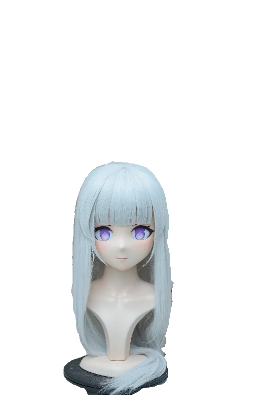 

(NFD-22-22) Customize Character Female/Girl Resin Kig Full Head With Lock Anime Cosplay Japanese Anime Kigurumi Mask