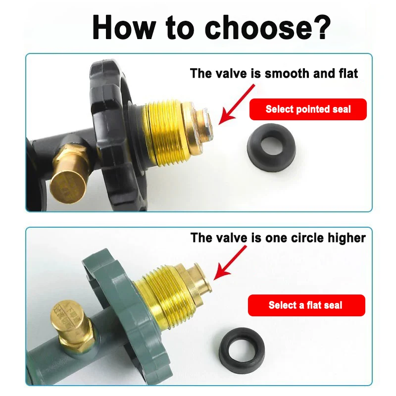 10PCS Fuel Injector Oring Seals Universal Rubber Seals Bull Nose Dome Shaped for Gas Regulator BBQ Stove